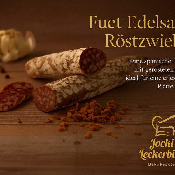 Spanische Fuet Edelsalami mit Röstzwiebel - 150 G